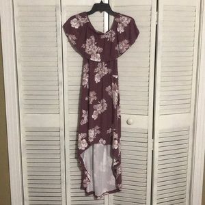 High low floral dress